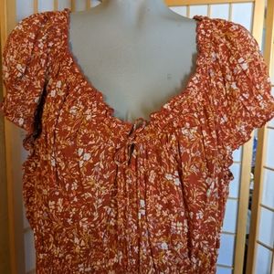 Old Navy, NEW, floral print top, XXL.